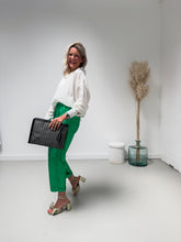 Afbeelding in Gallery-weergave laden, CELLE BLOUSE WHITE/LIME GREEN

